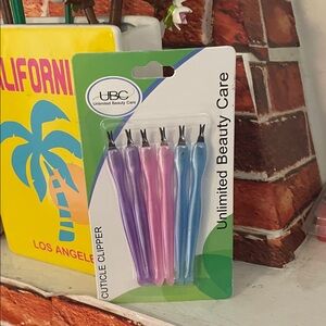 Cuticle Clippers Set in Pink, Purple & Blue